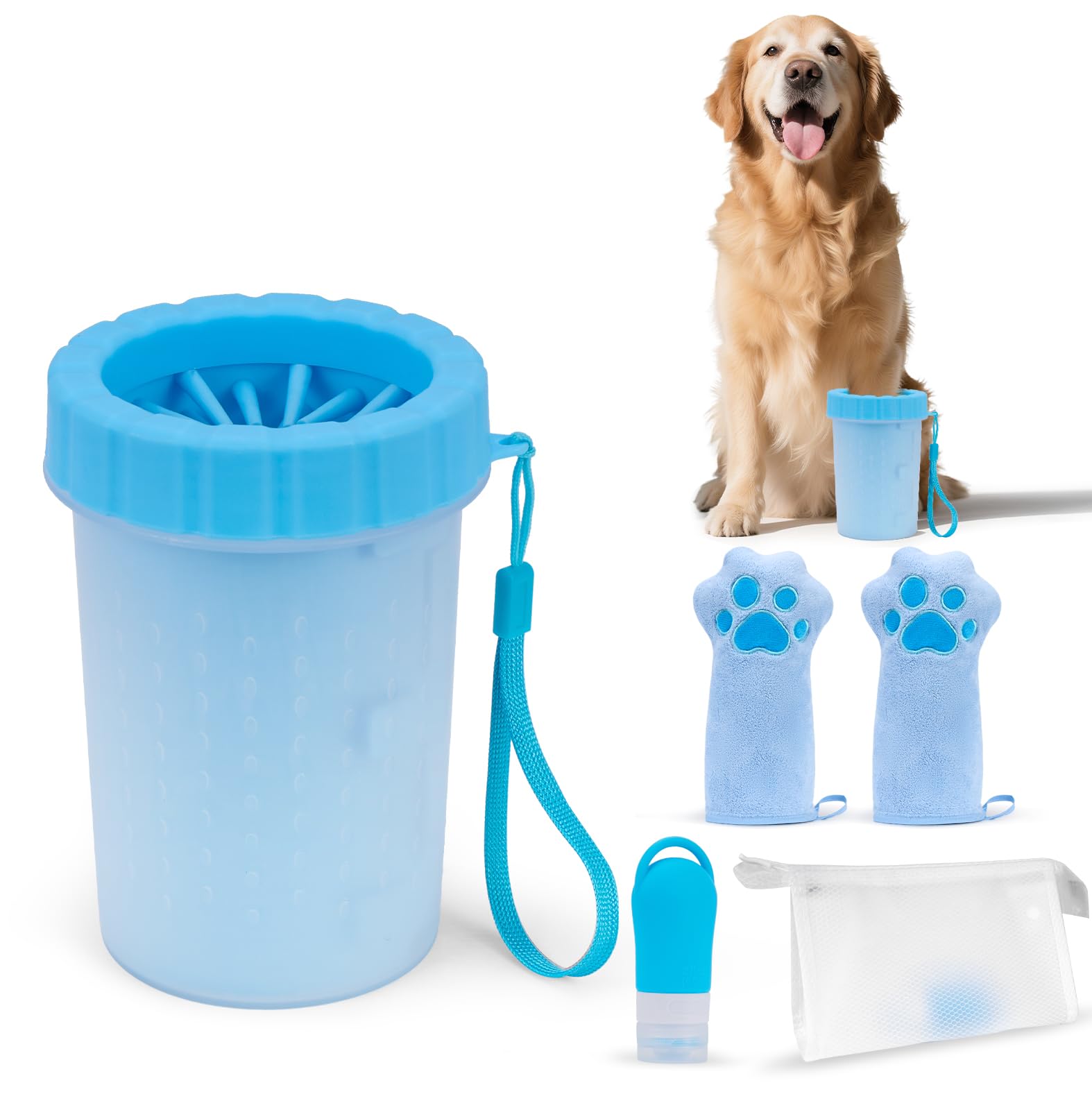Amazon.co.jp: 【nagasawa moko】犬用 足洗いカップ 4点セット 足洗い